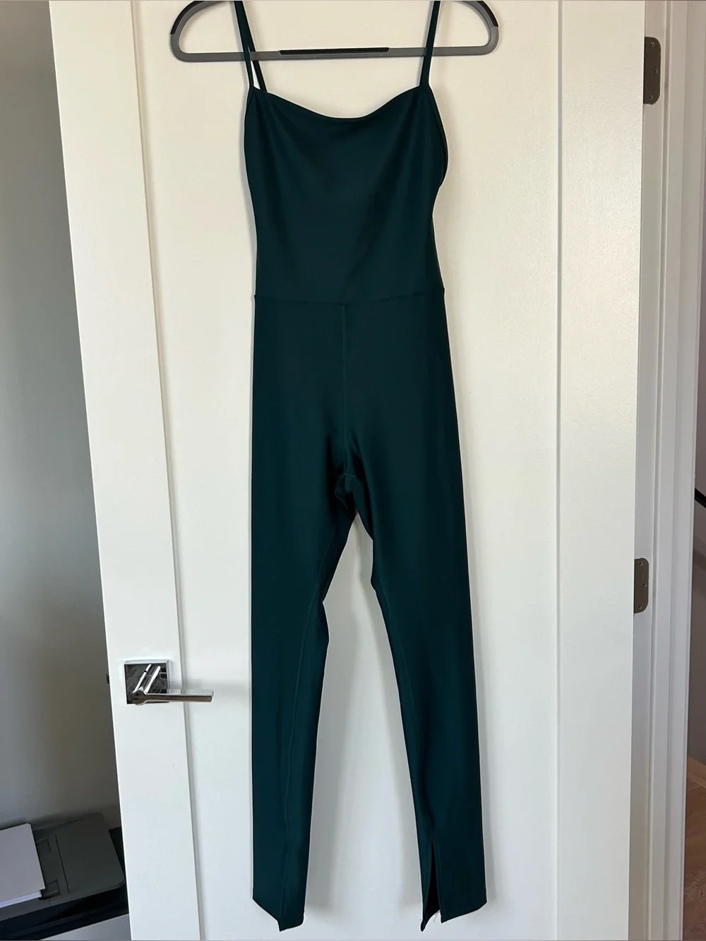 Alo Yoga Airlift Disco Daze Onesie Midnight Green Size Small